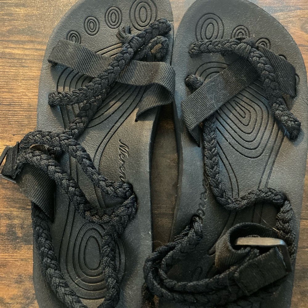 Black Braided Sandals